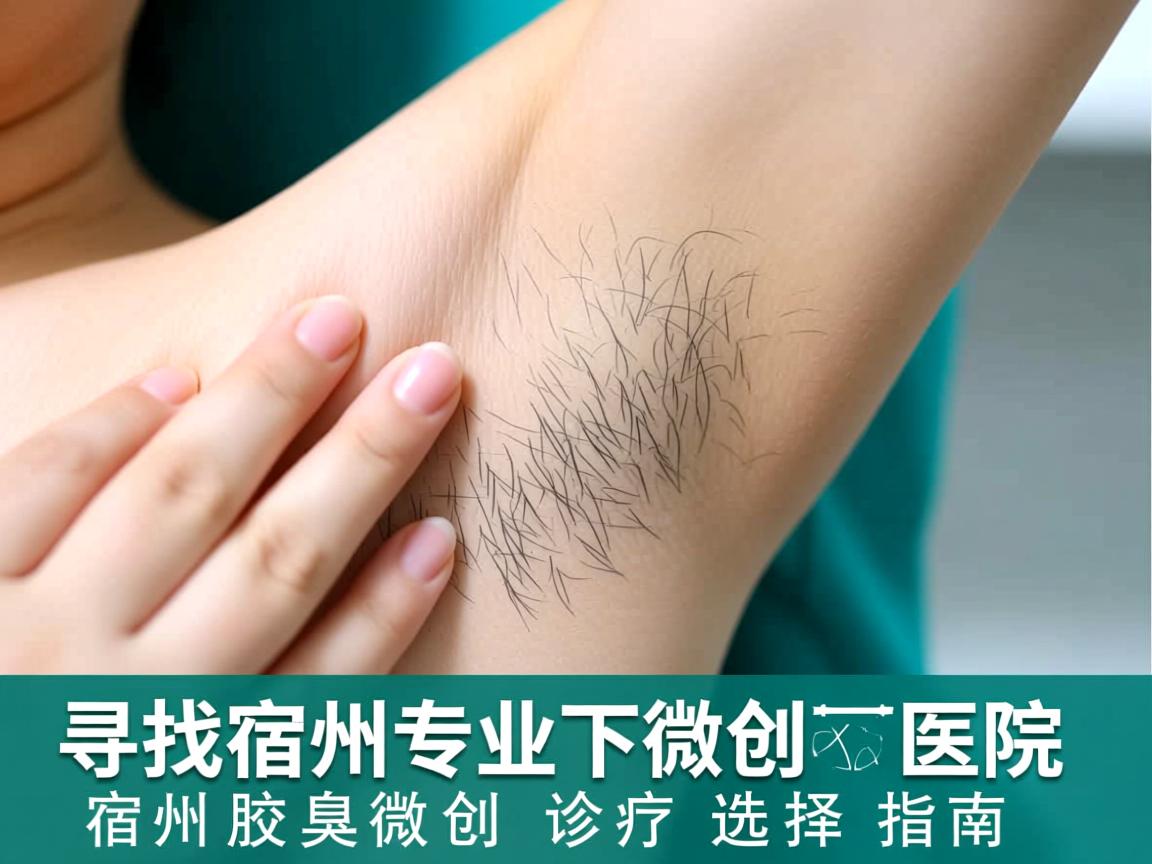 寻找宿州专业腋下微创手术医院，宿州腋臭微创诊疗选择指南
