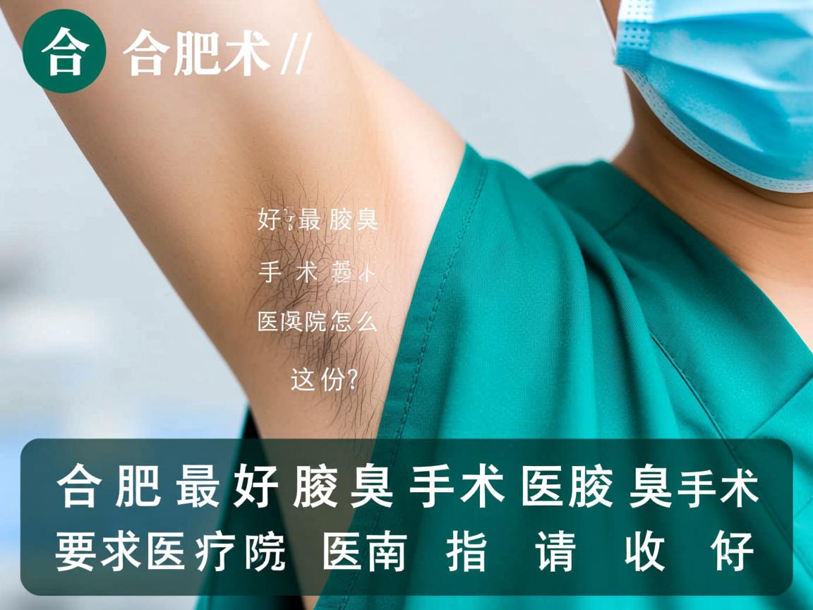 合肥最好腋臭手术医院怎么选?这份合肥腋臭手术医院指南请收好 合肥最好腋臭手术医院怎么选?这份合肥腋臭手术医院指南请收好