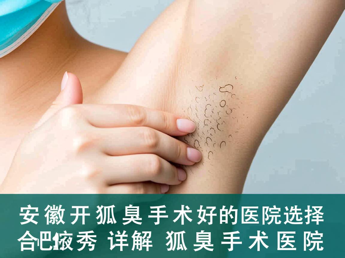 安徽开狐臭手术好的医院选择，合肥腋秀详解狐臭手术医院