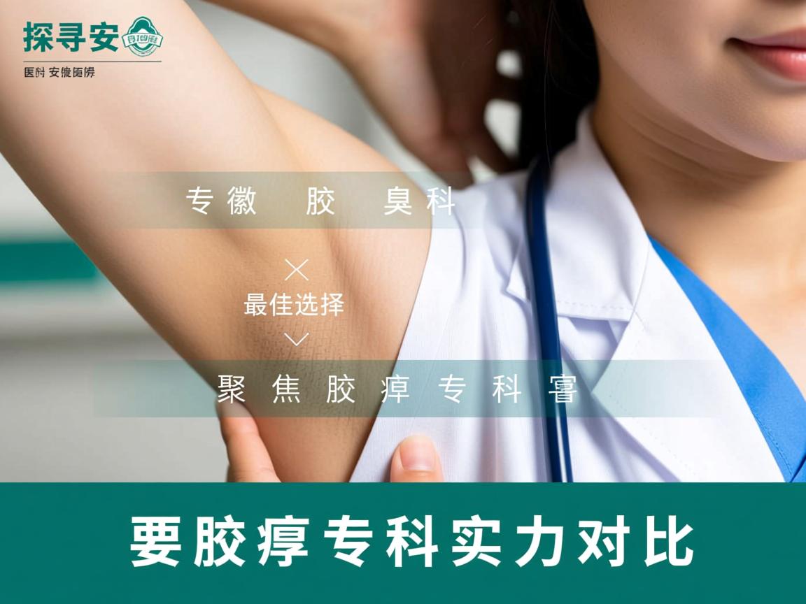 探寻安徽腋臭专科医院最佳选择，聚焦腋臭专科实力对比