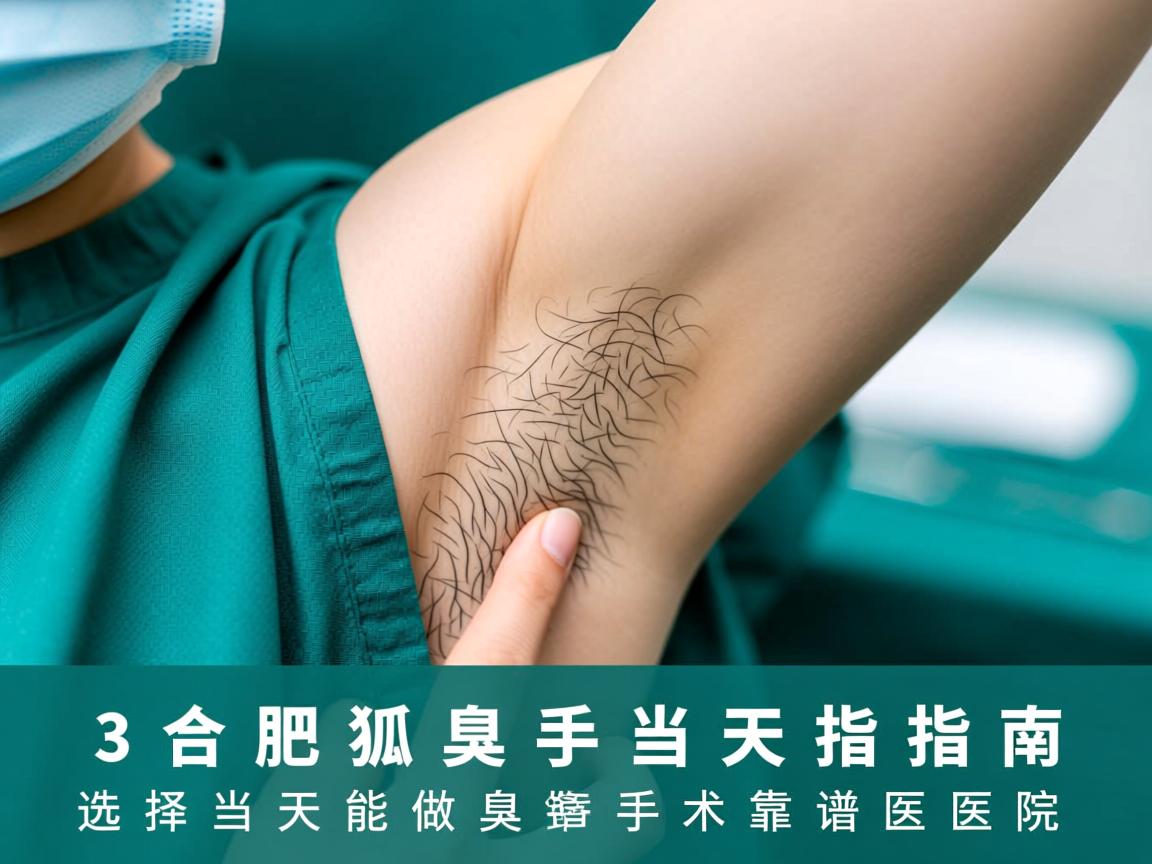 合肥狐臭手术当天指南，选择当天能做狐臭手术的靠谱医院