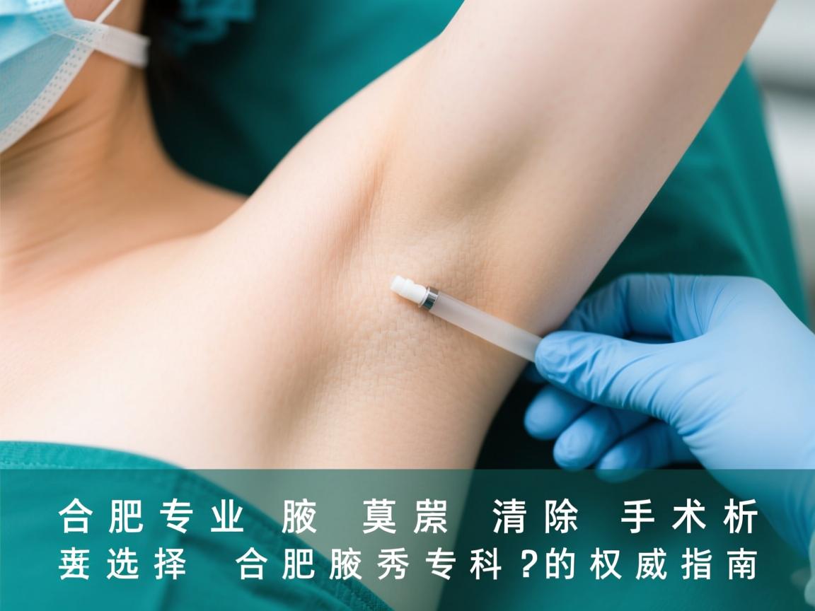 合肥专业腋臭清除手术解析，选择合肥腋秀专科的权威指南