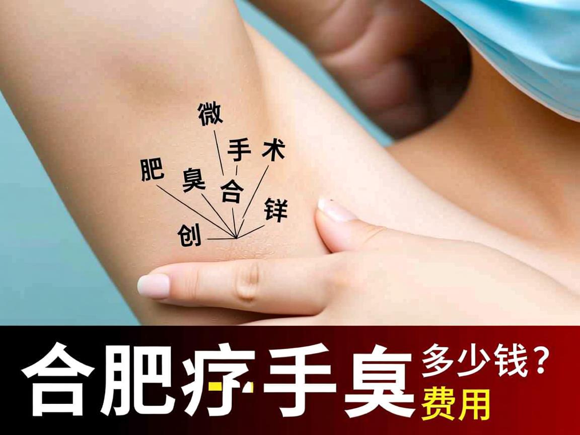 合肥腋臭微创手术多少钱？详解合肥腋臭手术费用