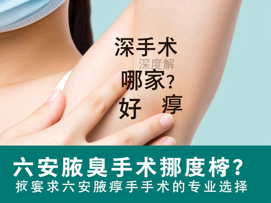 六安腋臭手术哪家好？深度解析六安腋臭手术的专业选择