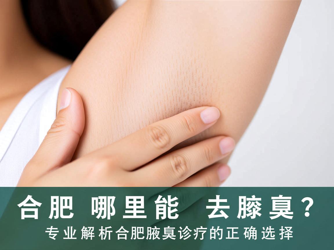合肥哪里能去腋臭？专业解析合肥腋臭诊疗的正确选择