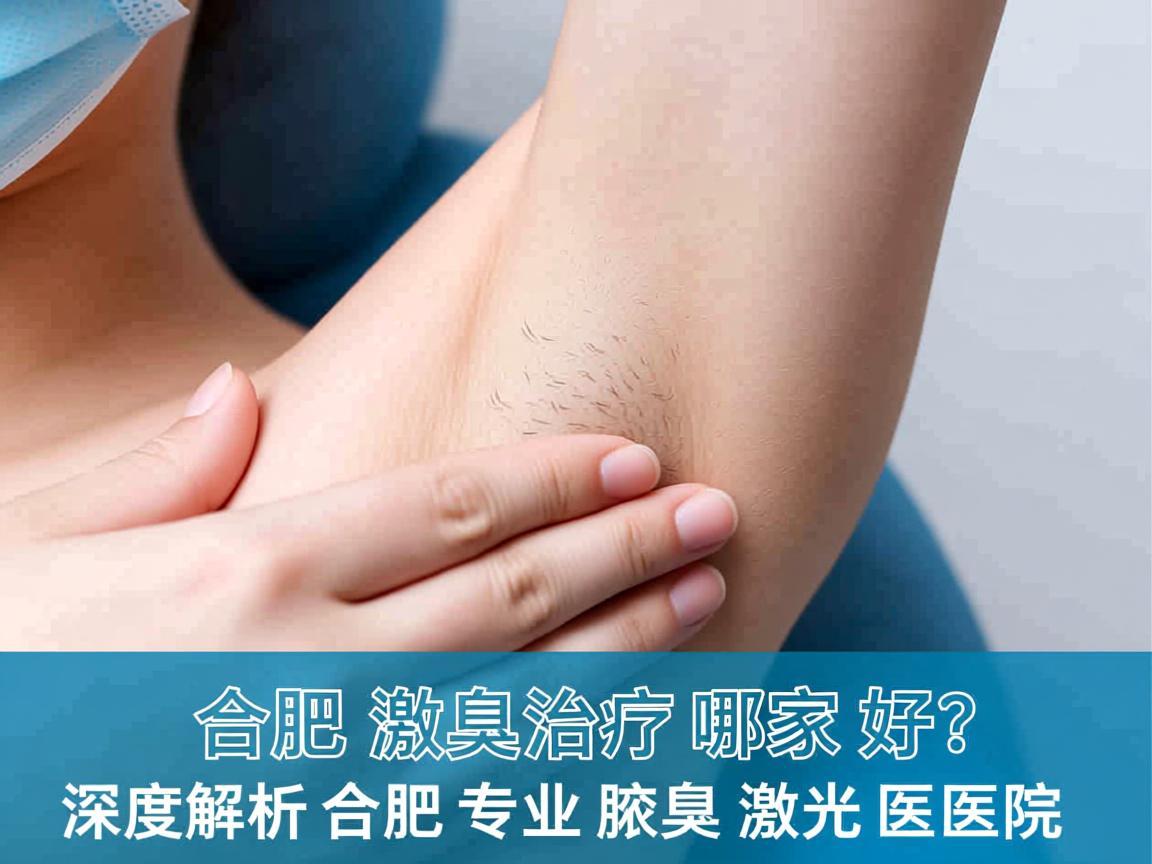 合肥腋臭激光治疗哪家好？深度解析合肥专业腋臭激光医院