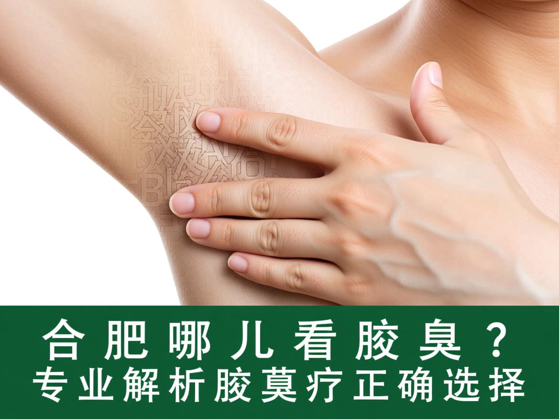 合肥哪儿看腋臭？专业解析腋臭诊疗的正确选择