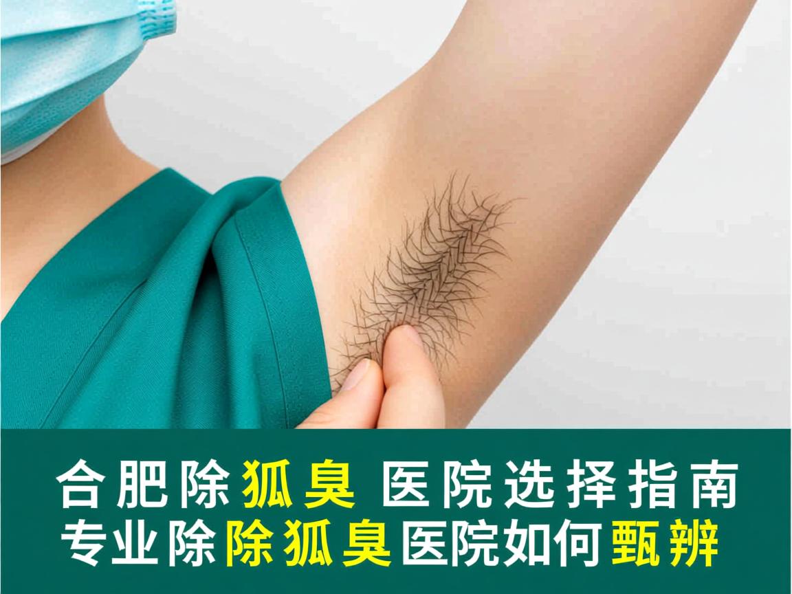 合肥除狐臭医院选择指南，专业除狐臭医院如何甄别