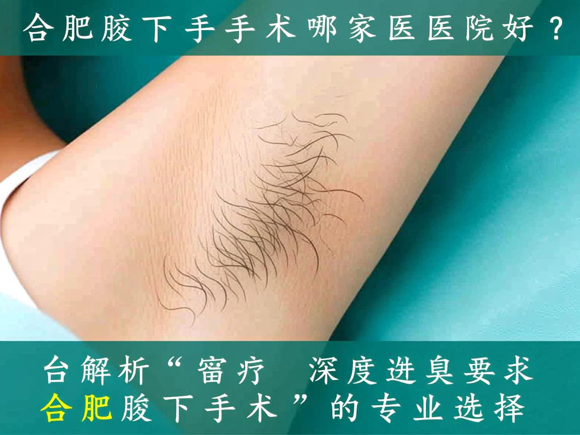 合肥腋下手术哪家医院好？深度解析合肥腋下手术的专业选择