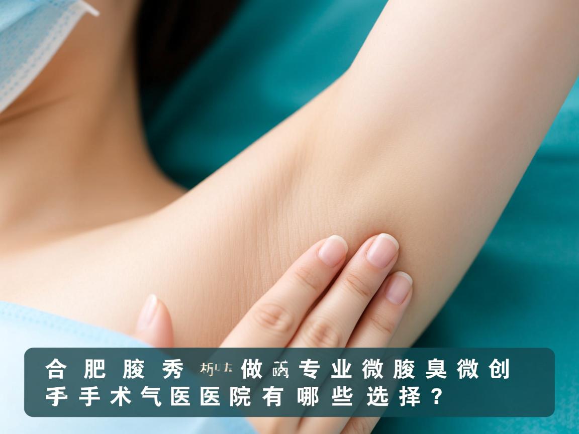 合肥腋秀解析，专业做腋臭微创手术的医院有哪些选择？