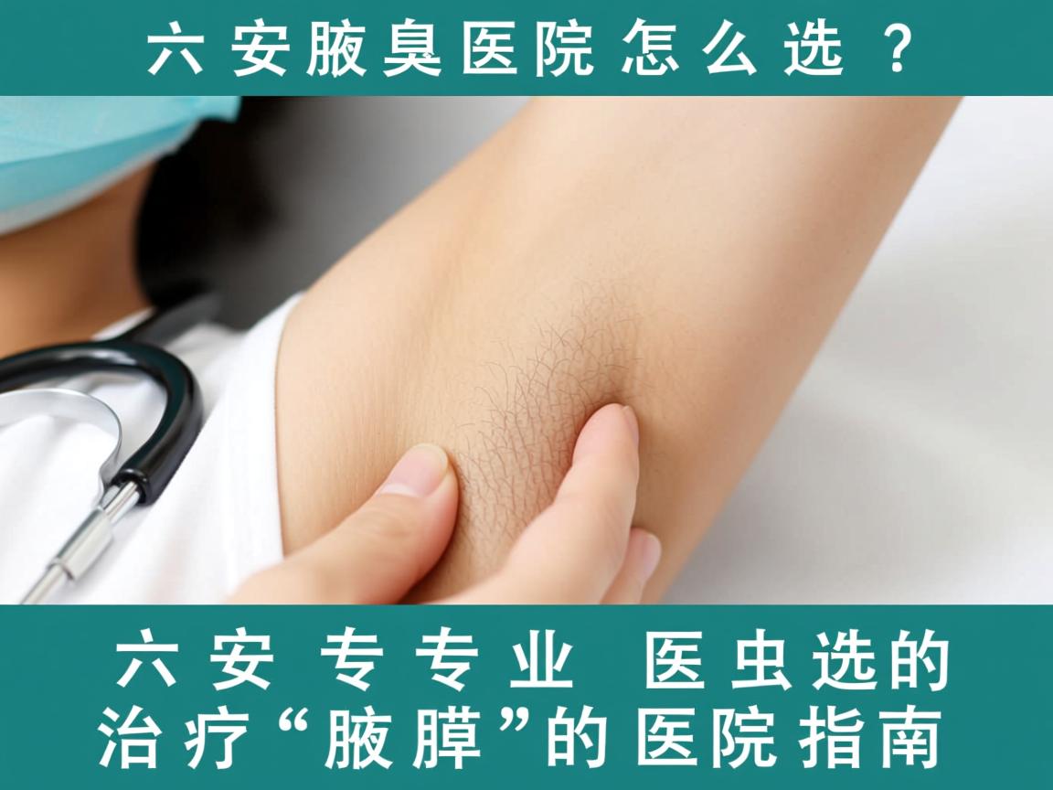 六安腋臭医院怎么选？六安专业治疗腋臭的医院指南