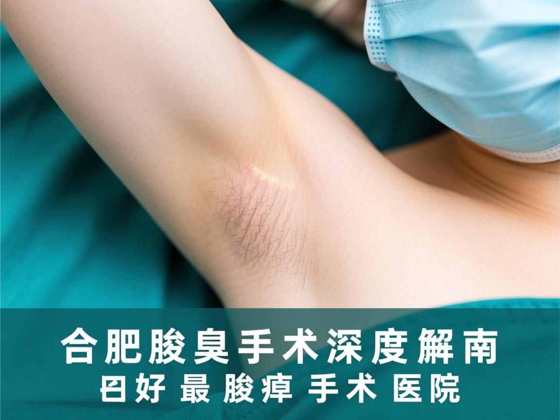 合肥腋臭手术医院选择指南，深度解析合肥最好腋臭手术医院