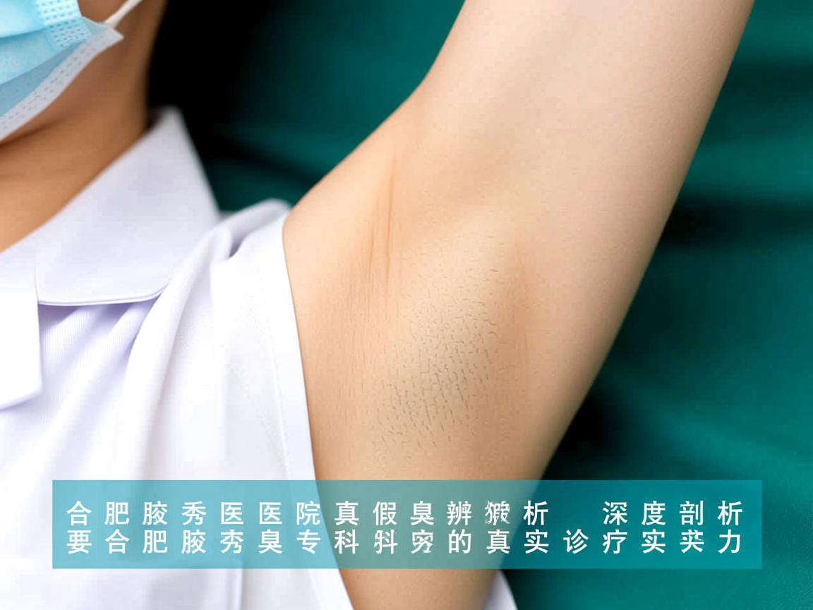 合肥腋秀医院真假辨析，深度剖析合肥腋秀腋臭专科的真实诊疗实力