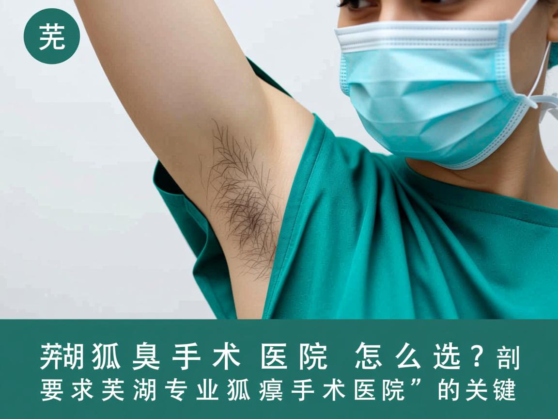 芜湖狐臭手术医院怎么选？剖析芜湖专业狐臭手术医院的关键