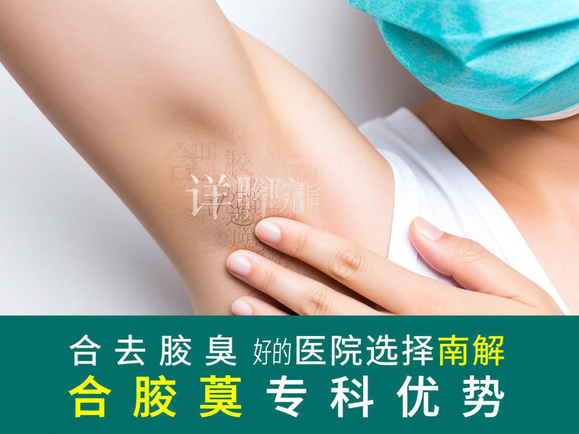 合肥去腋臭好的医院选择指南，详解合肥腋臭专科优势