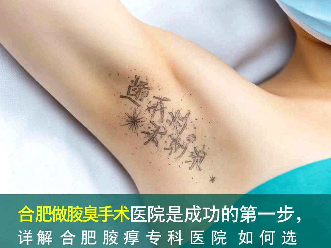 合肥做腋臭手术，选对医院是成功的第一步，详解合肥腋臭专科医院如何选