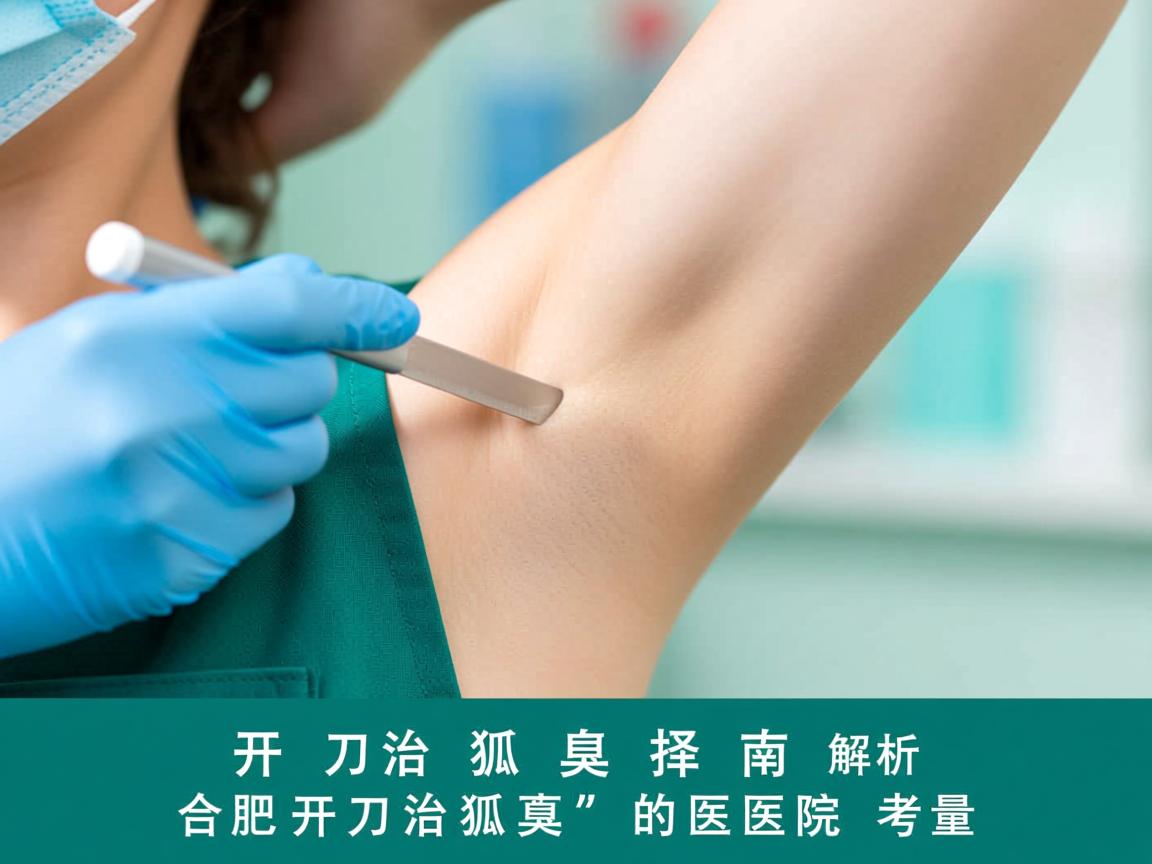 开刀治狐臭选择指南，解析合肥开刀治狐臭的医院考量