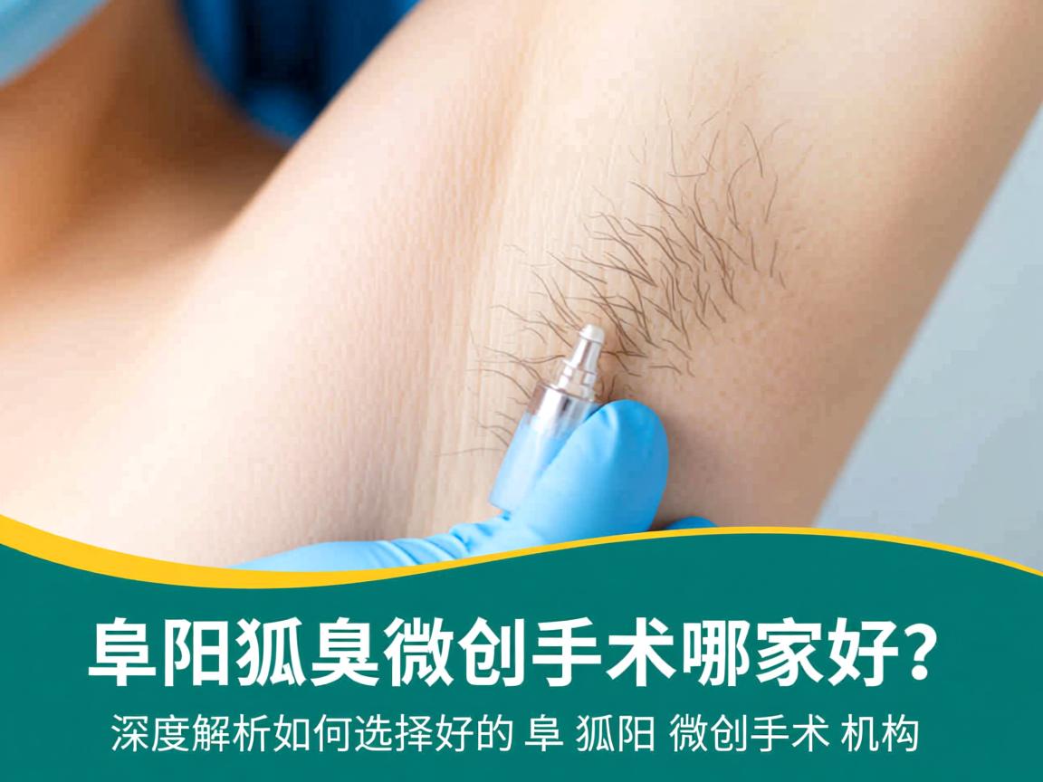 阜阳狐臭微创手术哪家好？深度解析如何选择好的阜阳狐臭微创手术机构