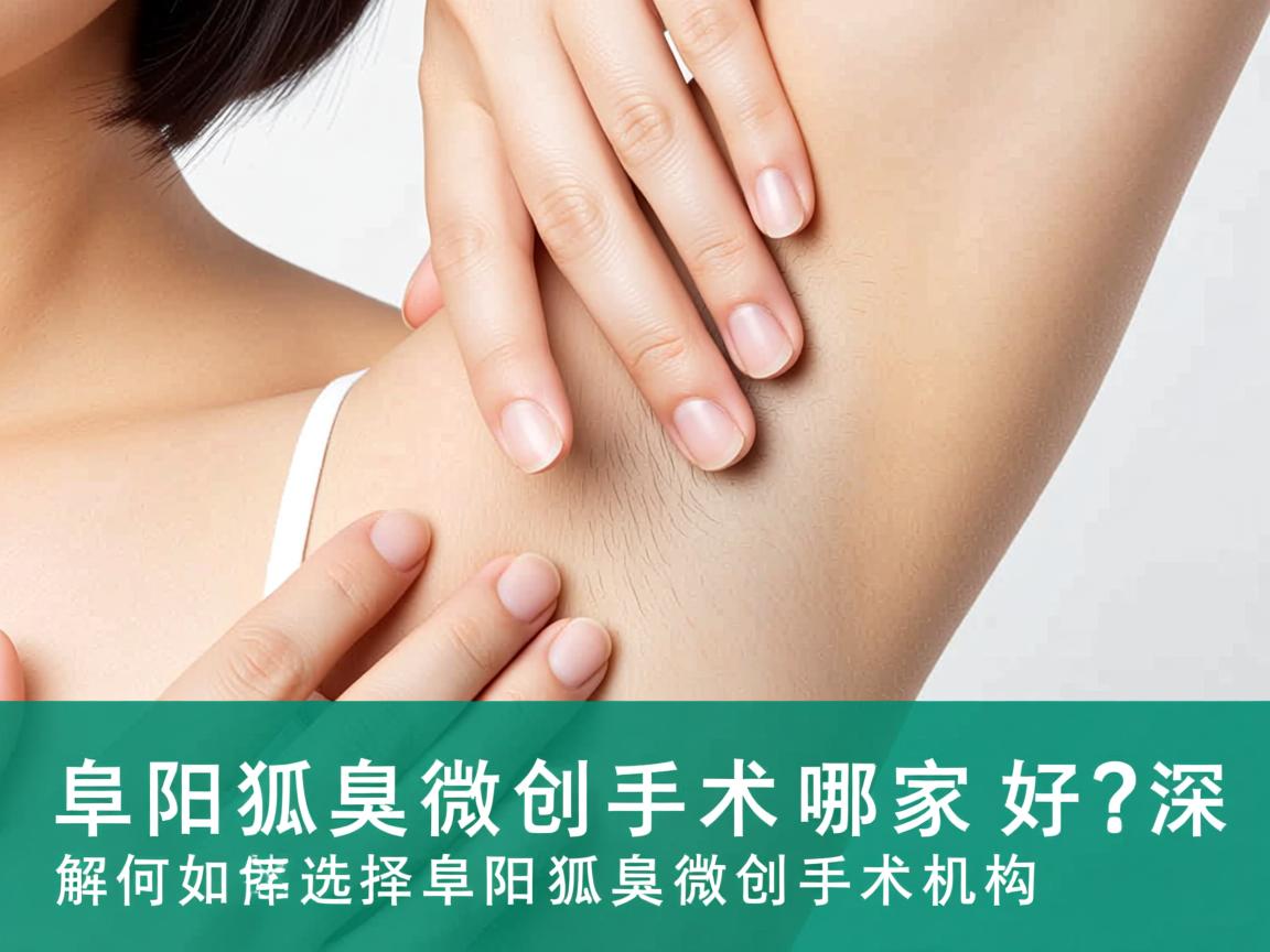 阜阳狐臭微创手术哪家好？深度解析如何选择好的阜阳狐臭微创手术机构