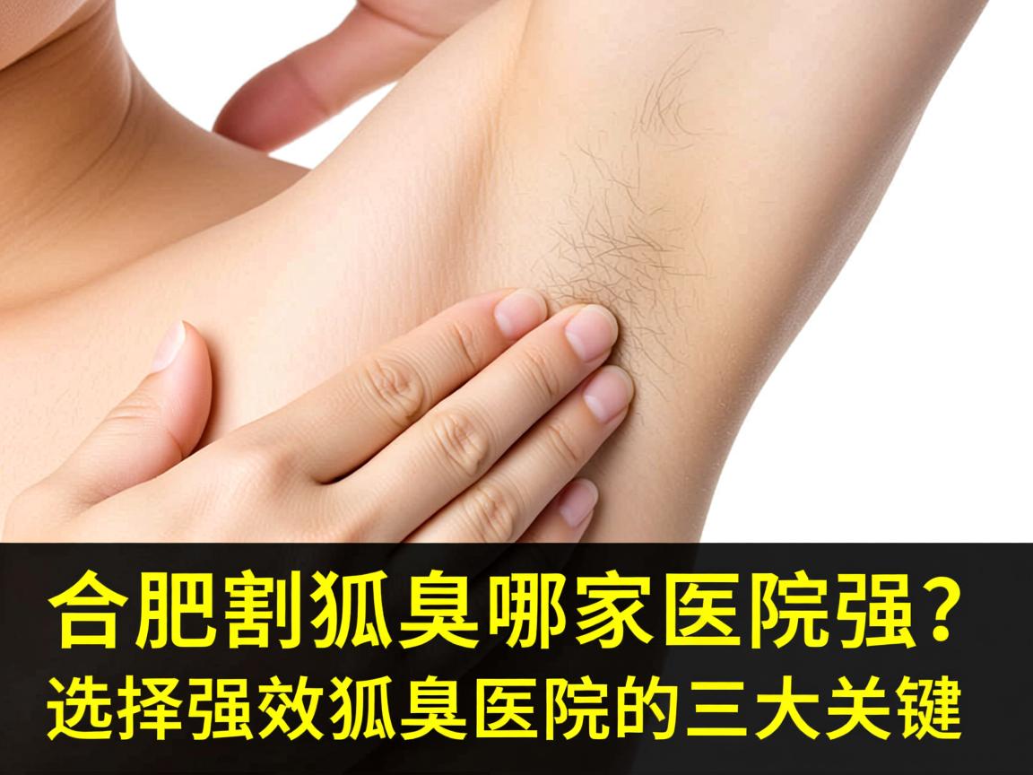 合肥割狐臭哪家医院强？选择强效狐臭医院的三大关键