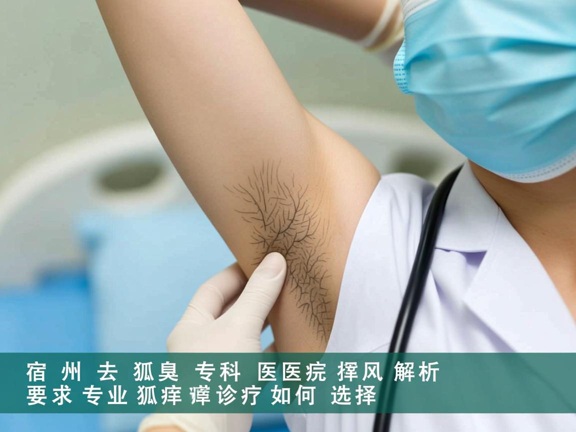 宿州去狐臭专科医院解析，专业狐臭诊疗如何选择