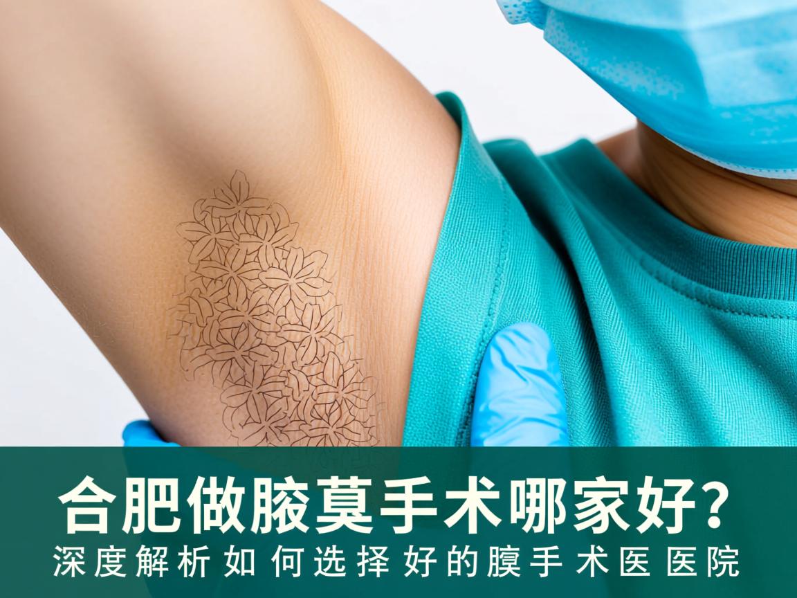 合肥做腋臭手术哪家好？深度解析如何选择好的腋臭手术医院