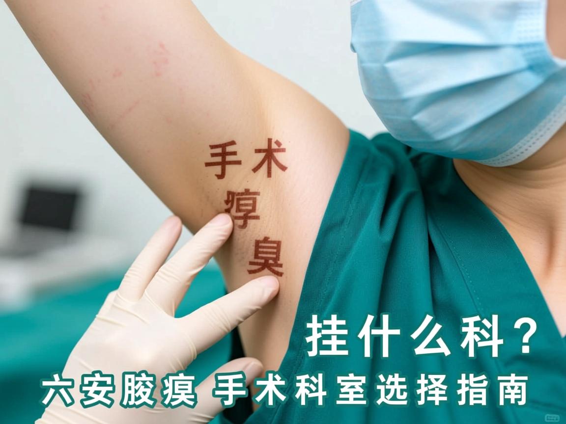 腋臭手术挂什么科？六安腋臭手术科室选择指南