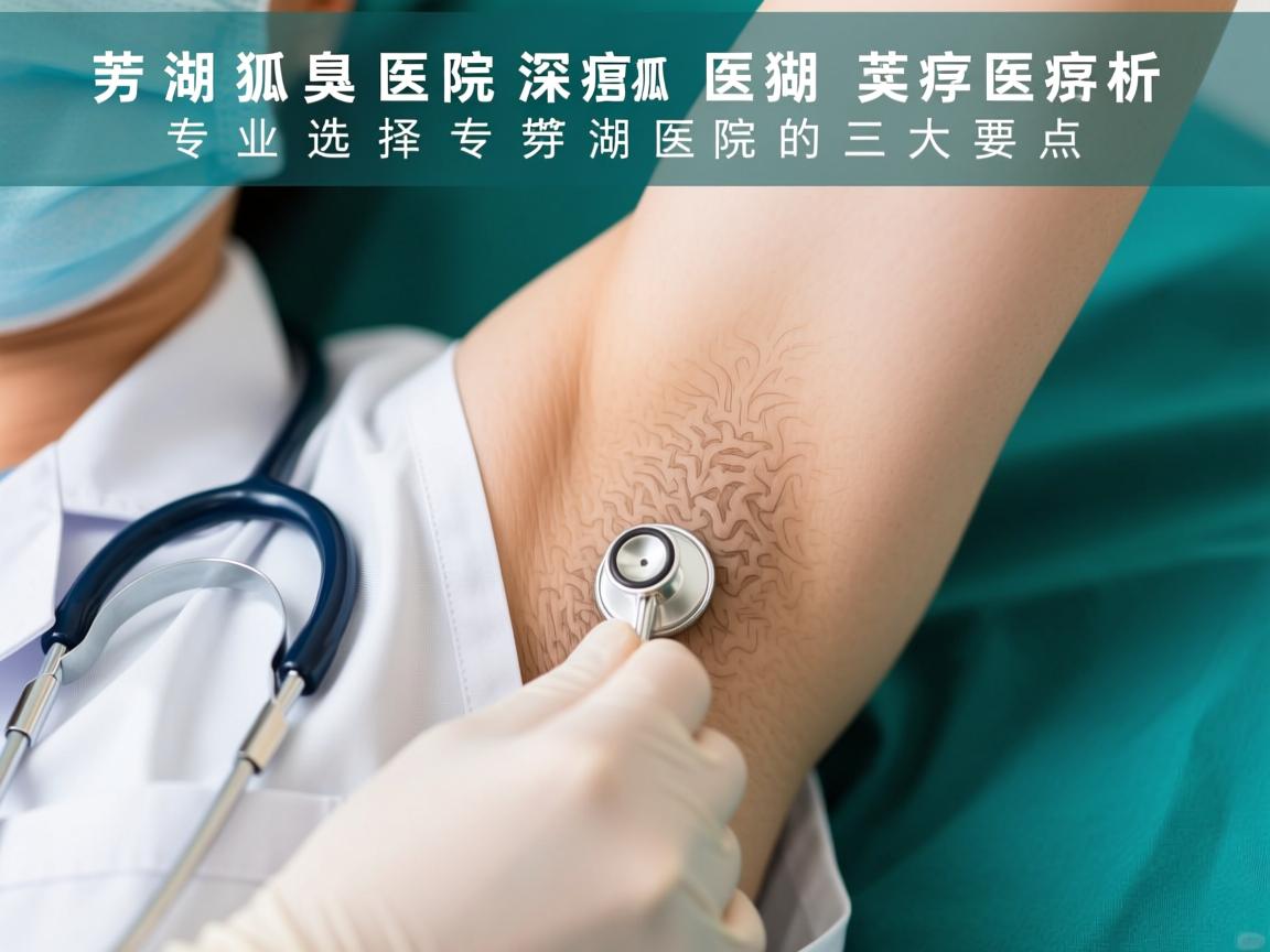 芜湖狐臭医院深度解析，专业选择芜湖狐臭医院的三大要点