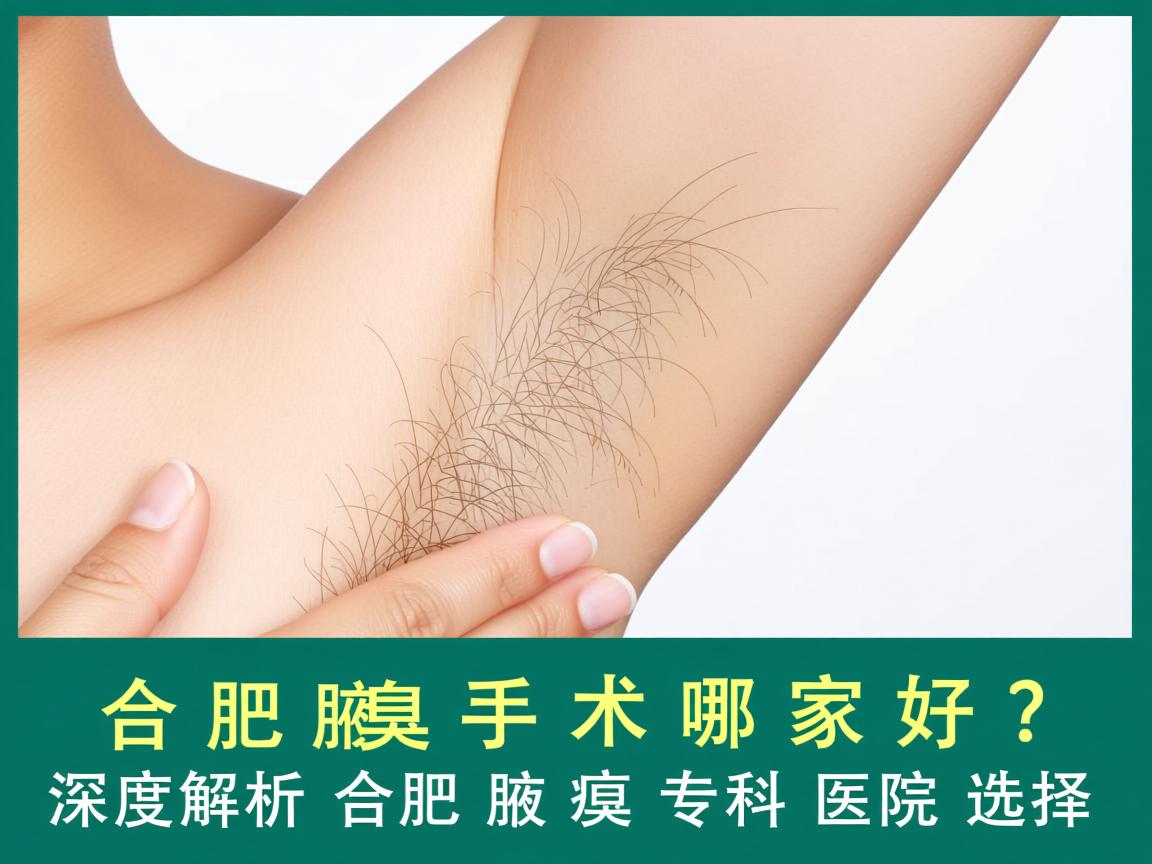 合肥腋臭手术哪家好？深度解析合肥腋臭专科医院选择