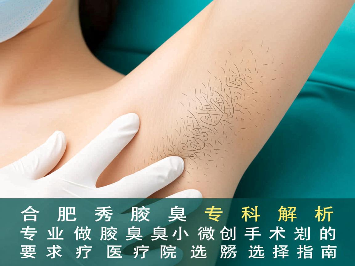 合肥腋秀腋臭专科解析，专业做腋臭微创手术的医院选择指南
