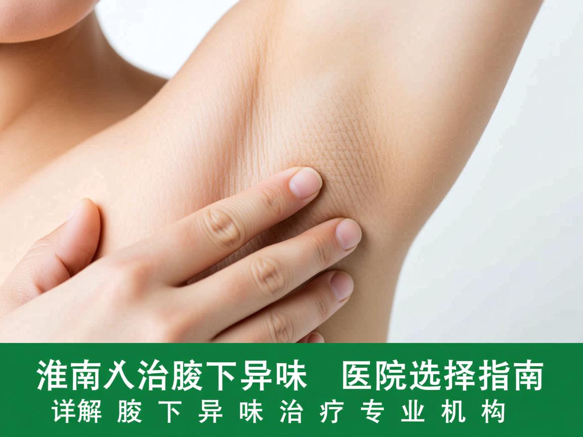 淮南治腋下异味医院选择指南，详解腋下异味治疗专业机构
