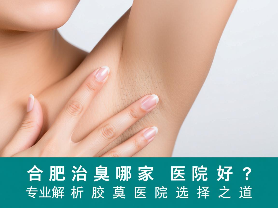 合肥治腋臭哪家医院好？专业解析腋臭医院选择之道