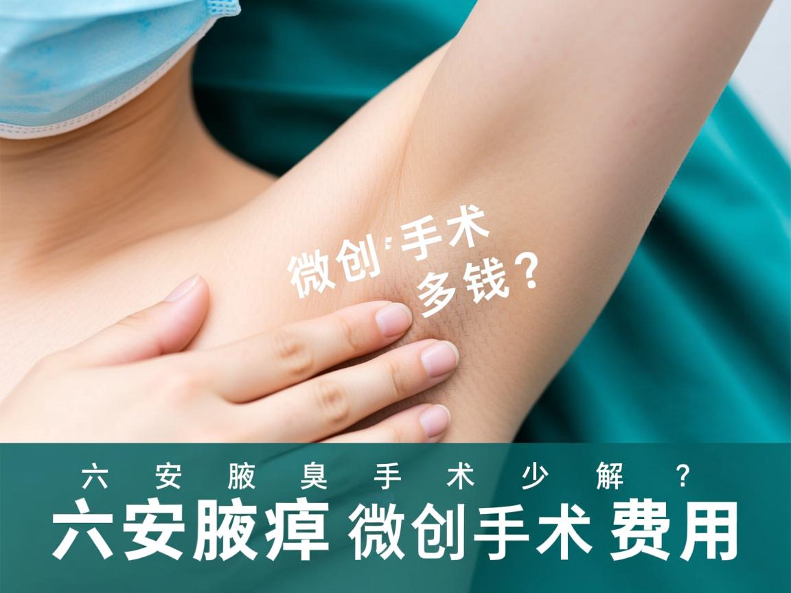 六安腋臭微创手术多少钱？详解六安腋臭微创手术费用
