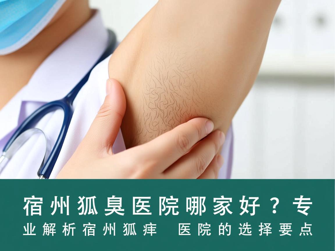 宿州狐臭医院哪家好？专业解析宿州狐臭医院的选择要点