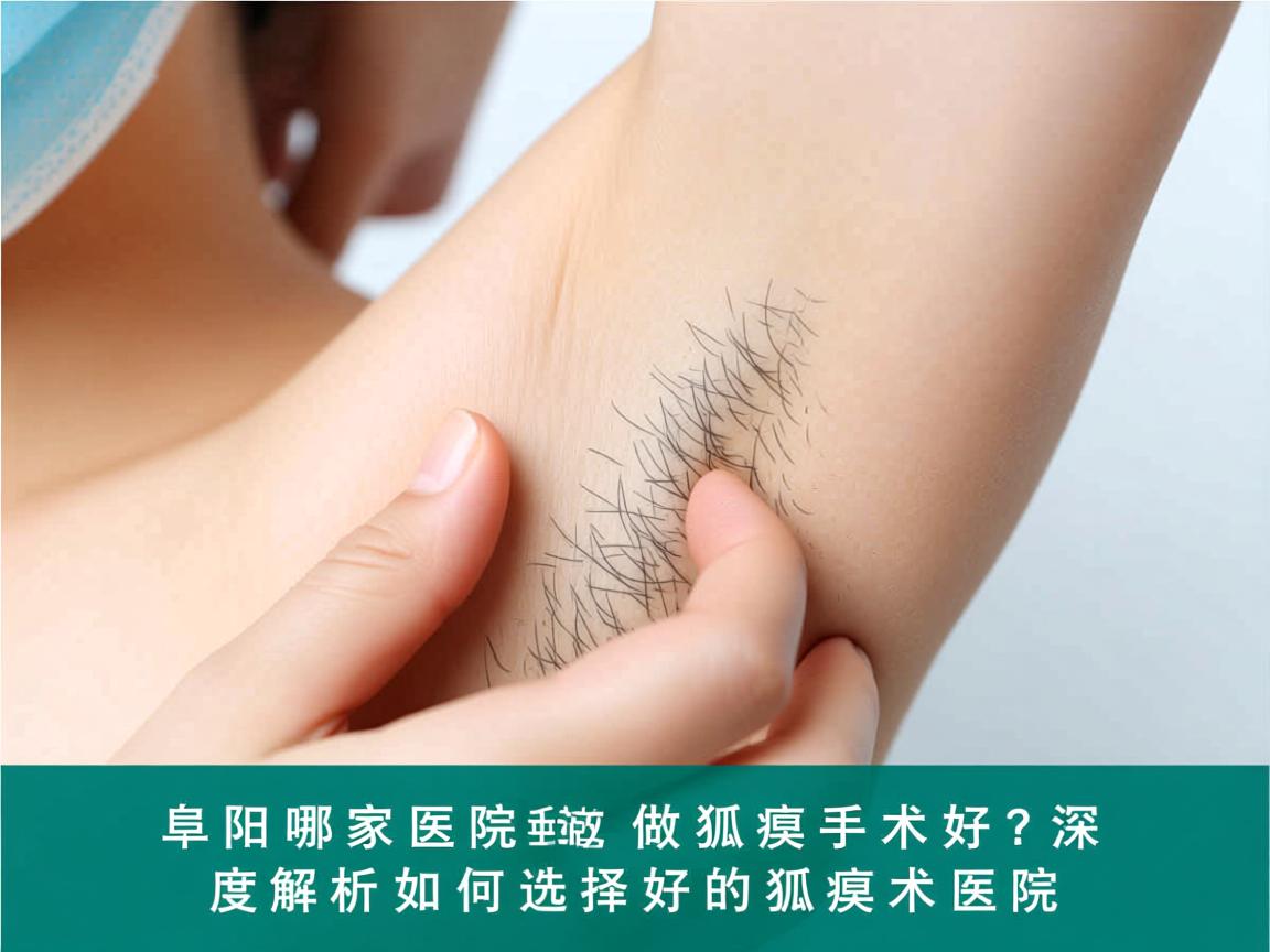 阜阳哪家医院做狐臭手术好？深度解析如何选择好的狐臭术医院