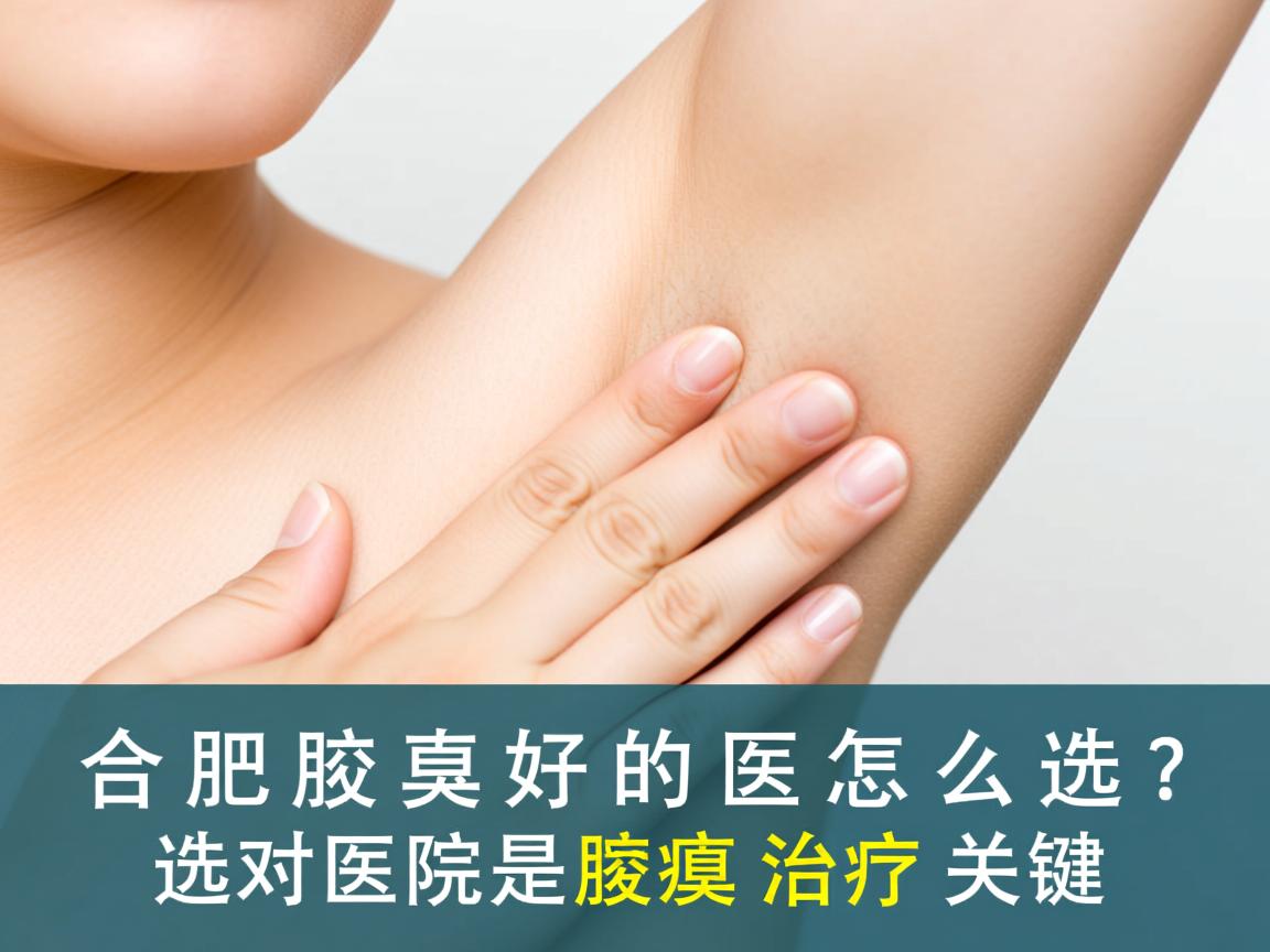 合肥看腋臭好的医院怎么选？选对医院是腋臭治疗关键
