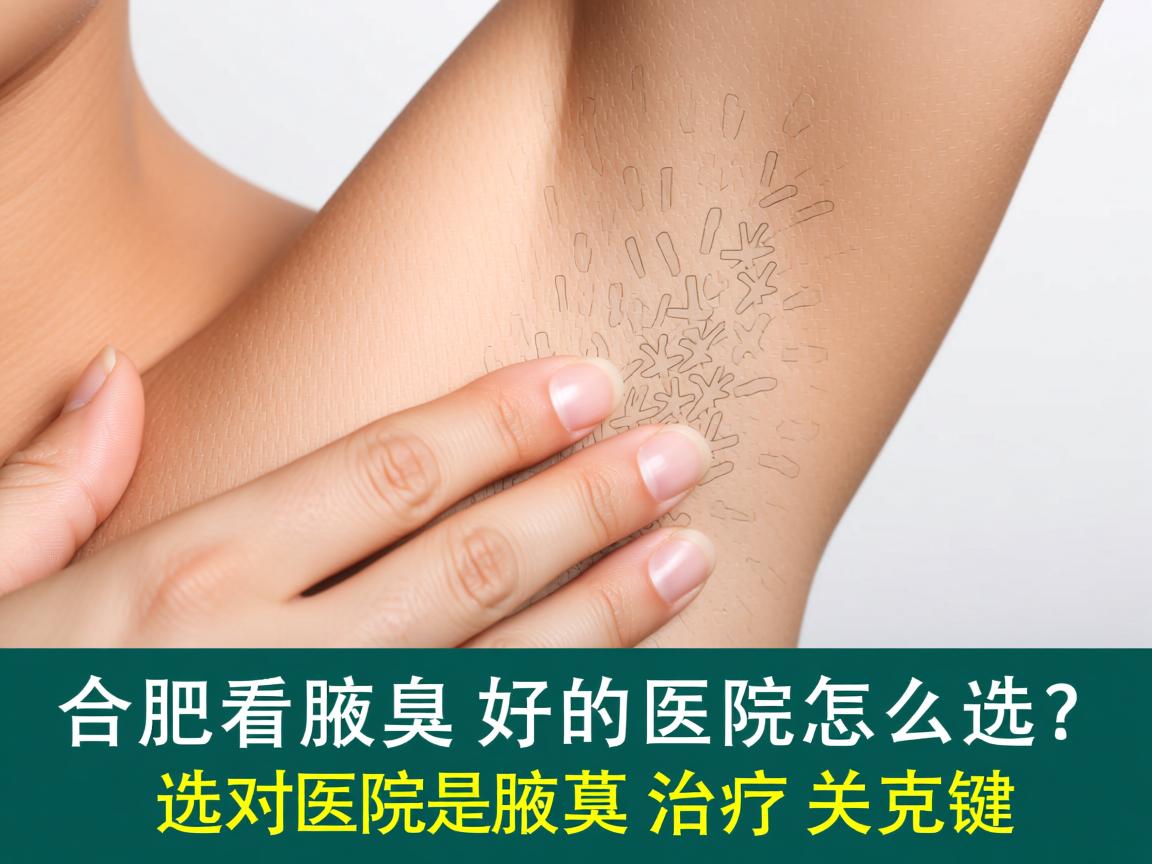 合肥看腋臭好的医院怎么选？选对医院是腋臭治疗关键