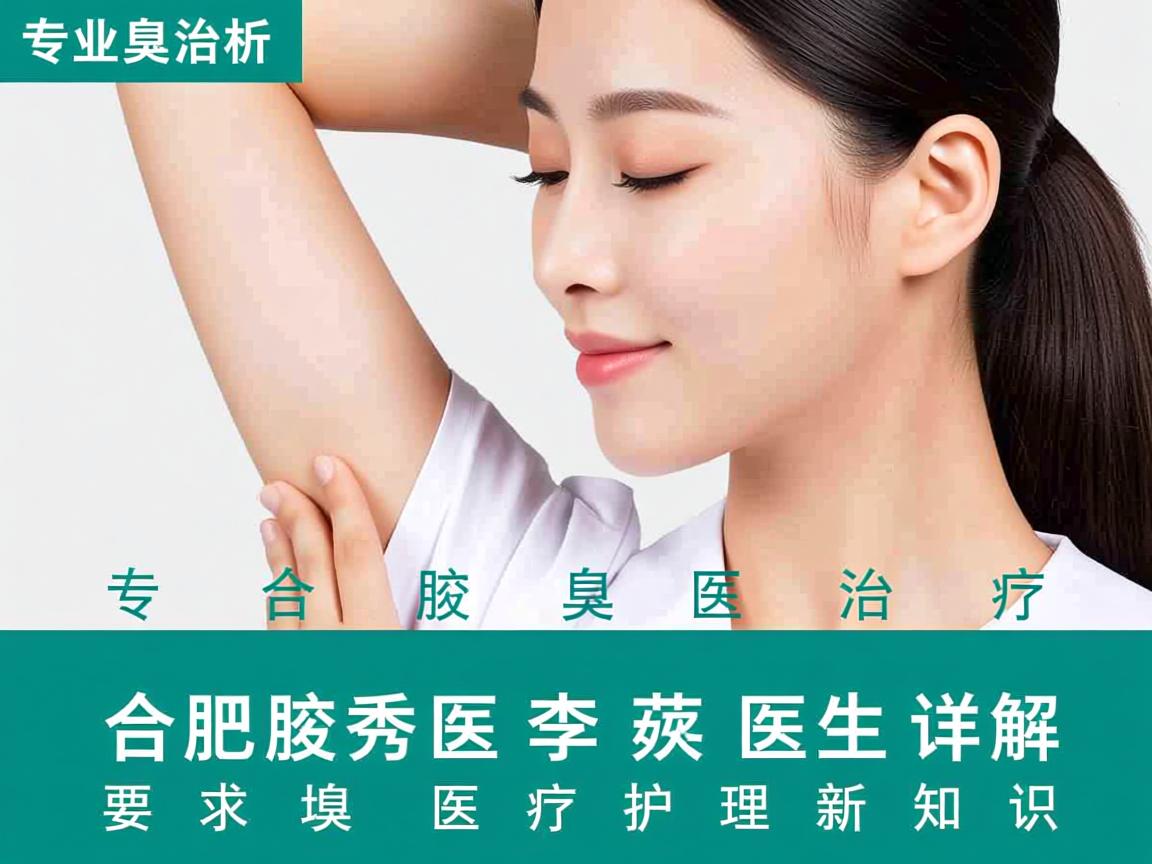 专业解析腋臭治疗，合肥腋秀李茹医生详解腋臭医疗护理新知识