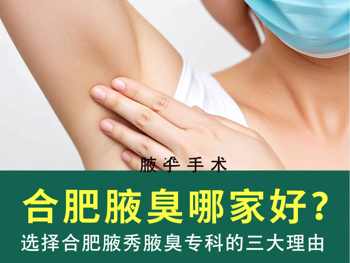 合肥腋臭手术哪家好？选择合肥腋秀腋臭专科的三大理由