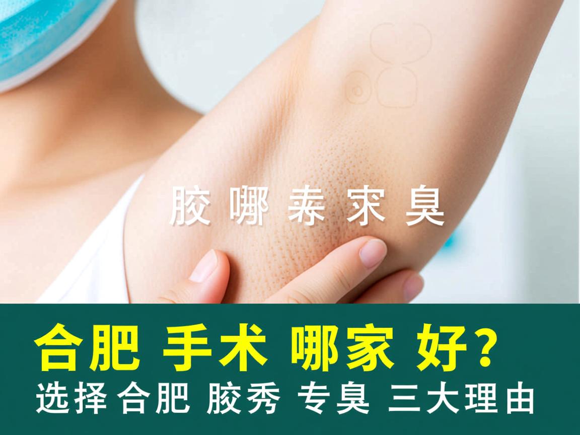 合肥腋臭手术哪家好？选择合肥腋秀腋臭专科的三大理由