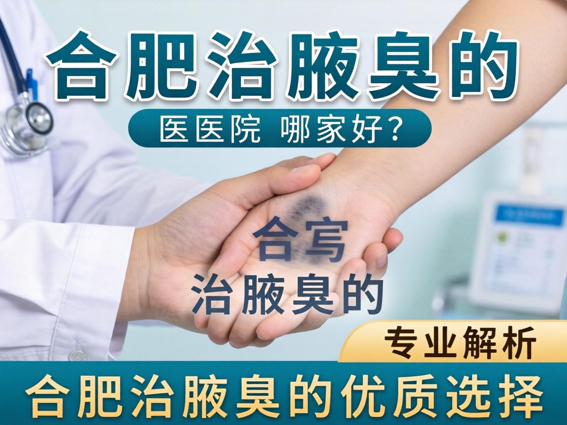 合肥治腋臭的医院哪家好？专业解析合肥治腋臭的优质选择