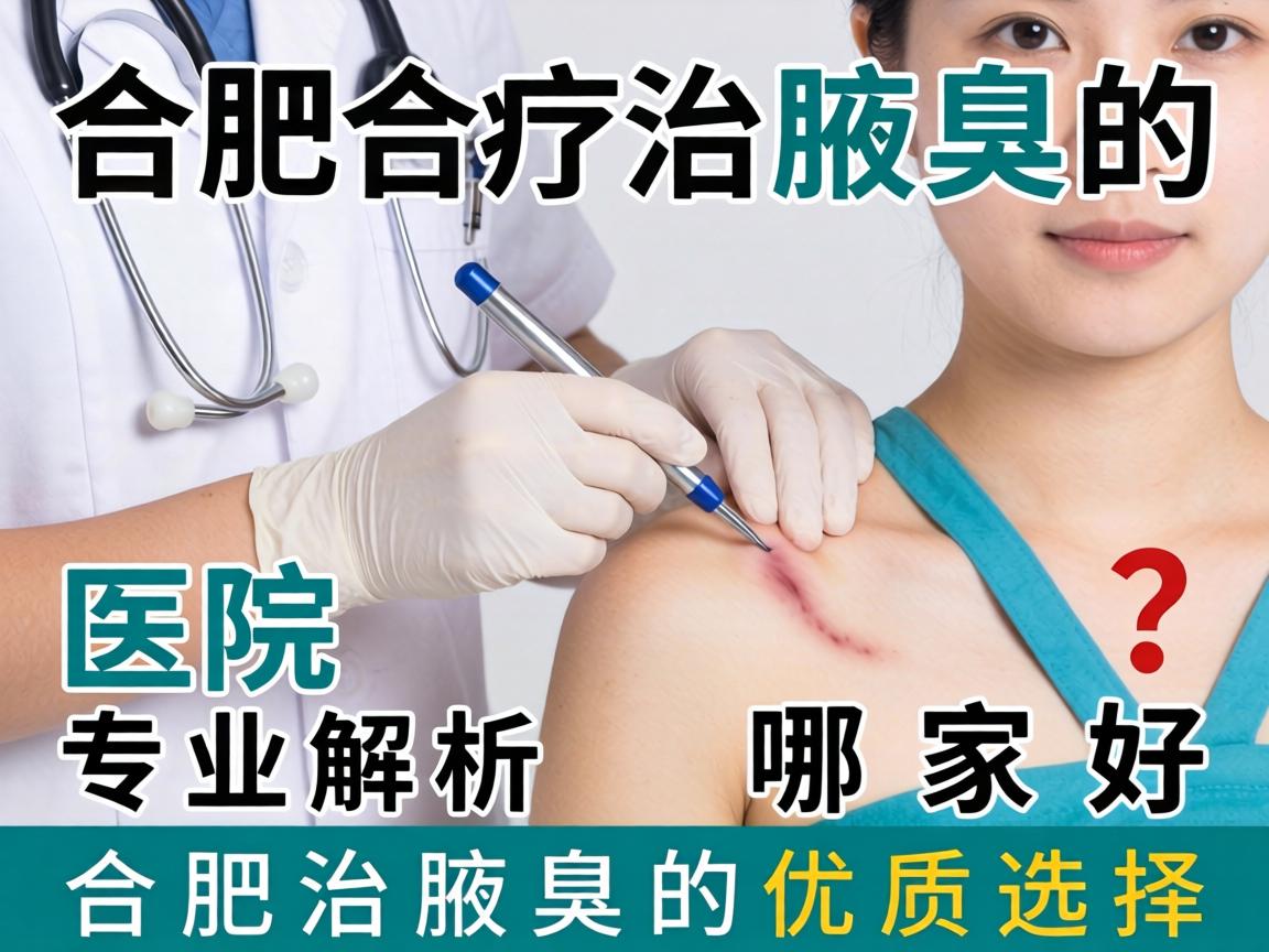 合肥治腋臭的医院哪家好？专业解析合肥治腋臭的优质选择