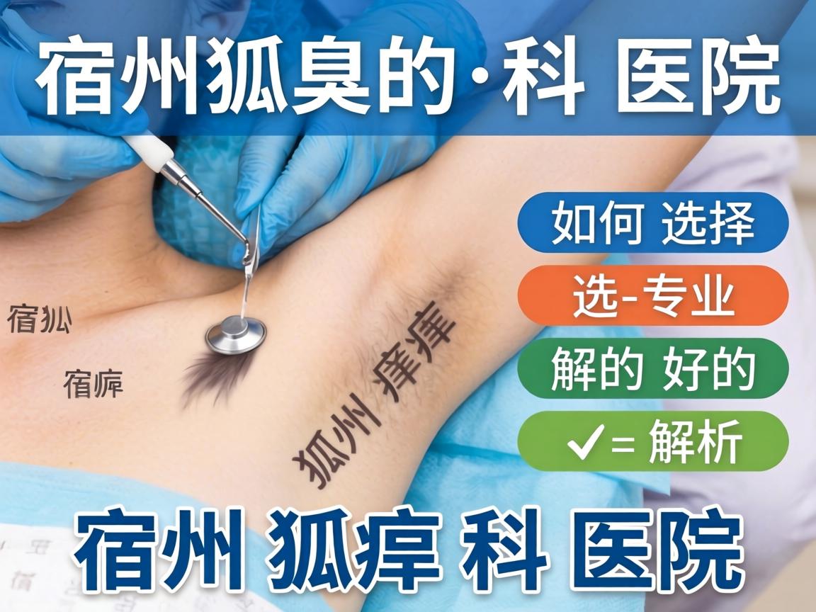 宿州狐臭科医院专业解析，如何选择好的宿州狐臭科医院