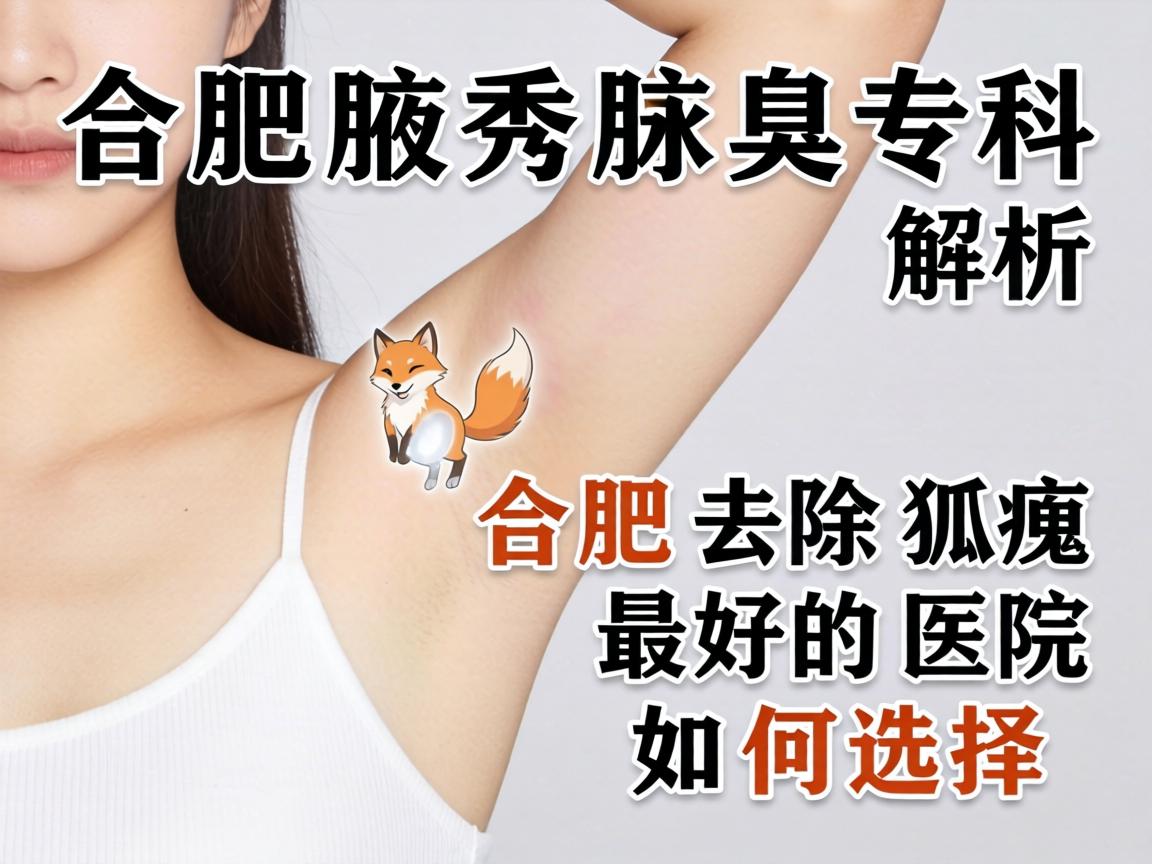 合肥腋秀腋臭专科解析，合肥去除狐臭最好的医院如何选择