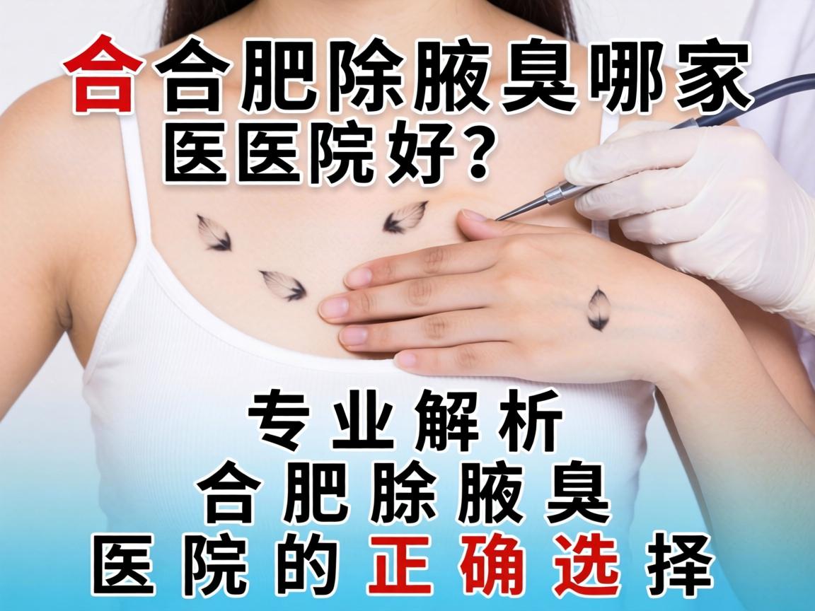 合肥除腋臭哪家医院好？专业解析合肥除腋臭医院的正确选择