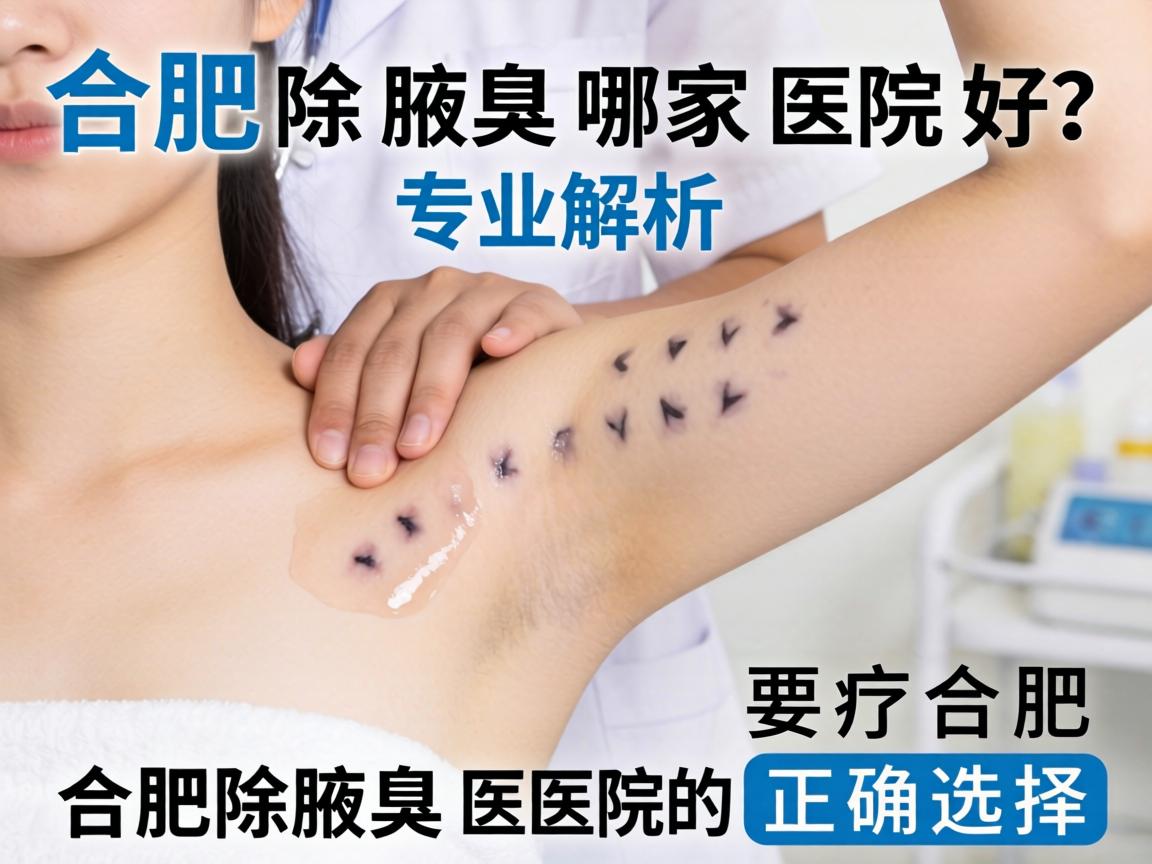 合肥除腋臭哪家医院好？专业解析合肥除腋臭医院的正确选择