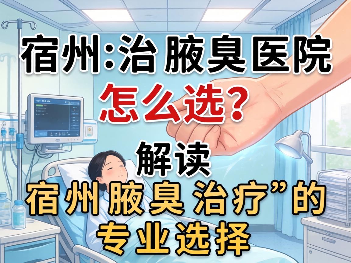 宿州治腋臭医院怎么选？解读宿州腋臭治疗的专业选择