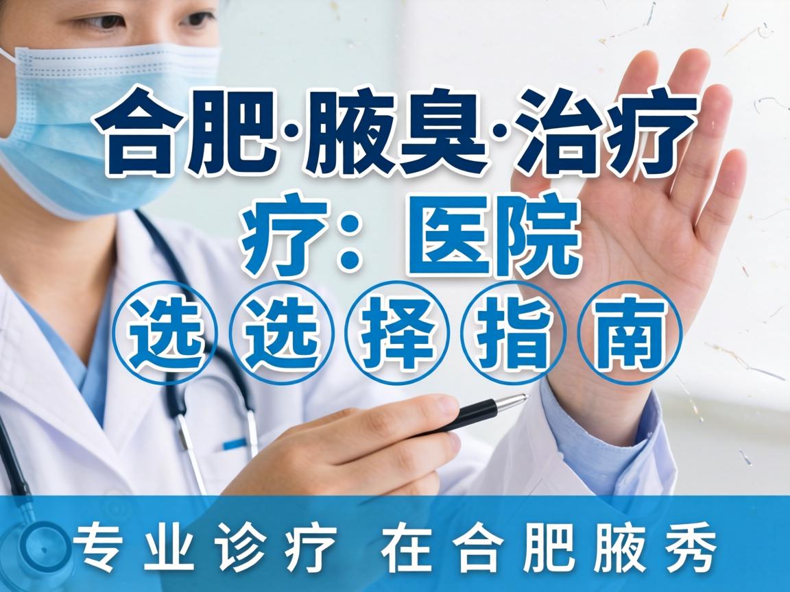 合肥腋臭治疗医院选择指南，专业诊疗在合肥腋秀