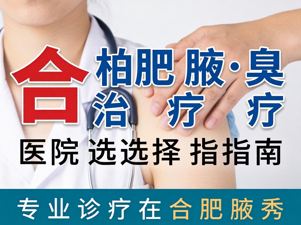 合肥腋臭治疗医院选择指南，专业诊疗在合肥腋秀