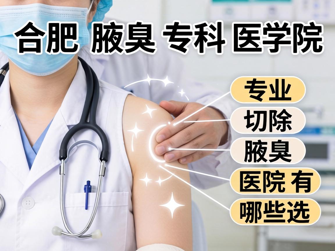 合肥腋臭专科医院解析，专业切除腋臭医院有哪些选择